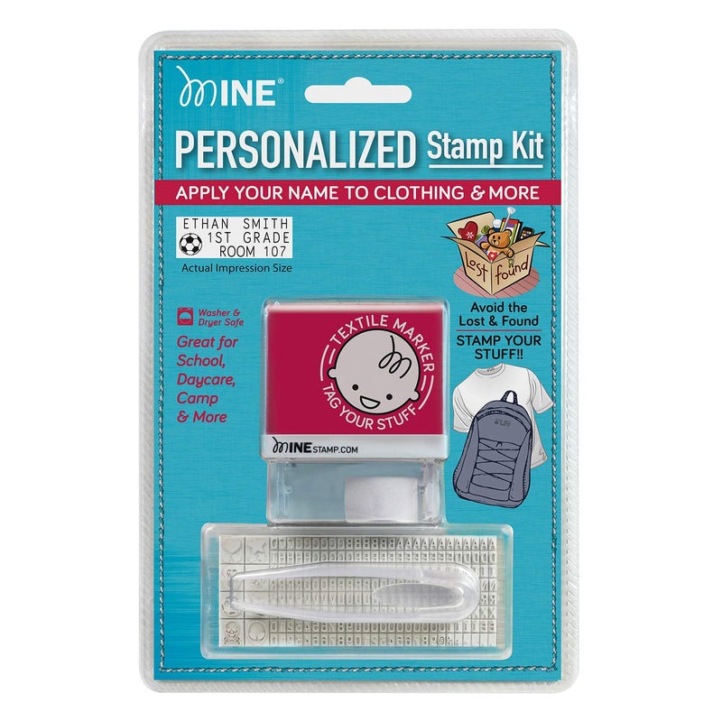 Mine Consolidated Stamp Mine Personalized Stamp Kit, Black, 2.9" x 1" x 2.3" - Image 4